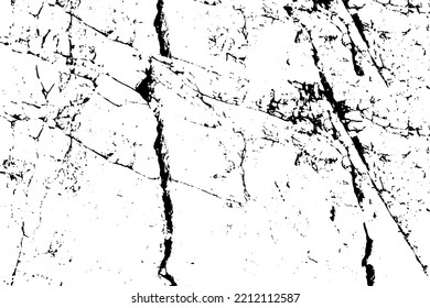 Textura vectorial en blanco y negro de la montaña de roca bombeada. Bastante cañón escarpado. Antiguo acantilado de mármol andrajado. Gran muro de piedra labrada. Desfiladero impresionante dañado para diseño de grunge natural 3d