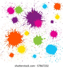 Grungy design colorful  blot element