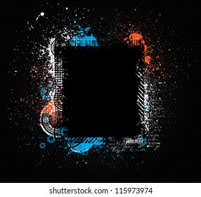 grungy design vector banner  eps8 layered vector