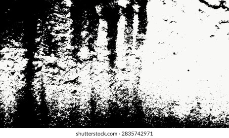 Grungy Distressed Texture Overlay with High Contrast Black and White Effect