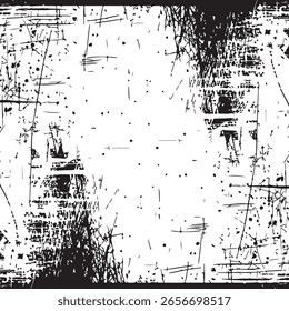 Vector de superposición de textura afligida Grungy