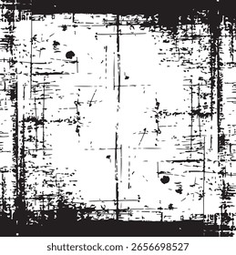 Vector de superposición de textura afligida Grungy