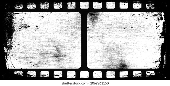 
tiras de película gruesas, marcos fotográficos en blanco, espacio libre para imágenes, ilustración vectorial de arte ficticio
