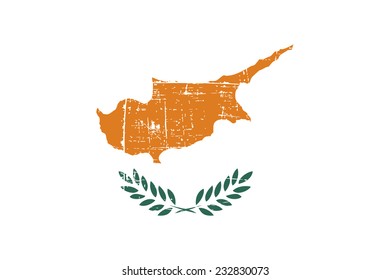 grungy Flag of cyprus