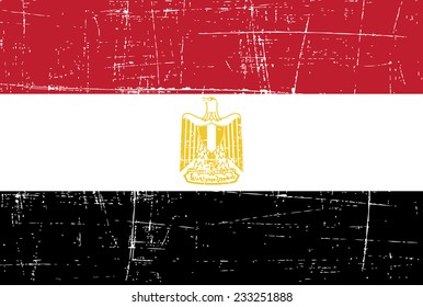 grungy Flag of egypt