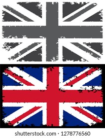 Grungy flag of United Kingdom