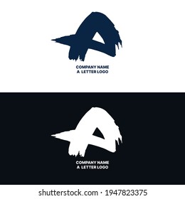 A grungy font, brush, logo, icon, graphic, vector.