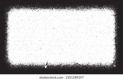 Grungy frame, Grunge border background Abstract vector template design, vintage photo frame 