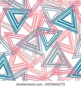 Grungy geometric repeat print for sport textile, fashion clothes, wrapping paper. illustration vetor.