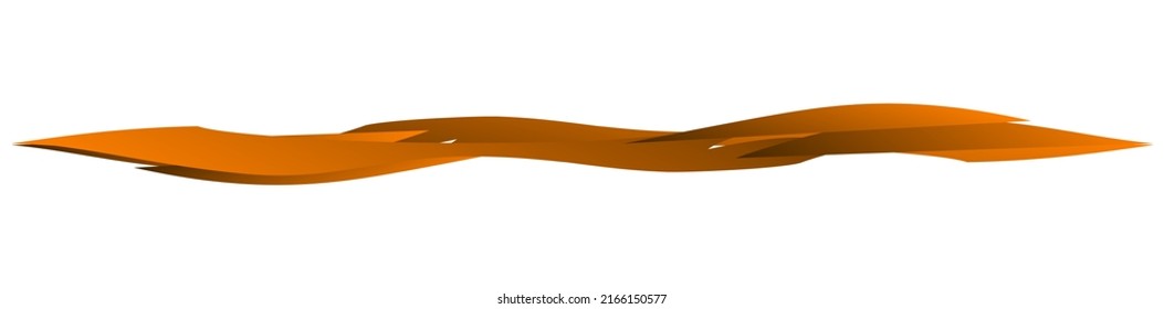 Grungy, grunge brushstroke, paintbrush line. Harsh, rough textured horizontal stripe divider. Sketch, doodle freehand, hand drawn design element