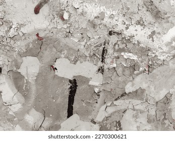 Grungy Grunge Distress. Graphic Wall Shape. Stone Fashion Signature Artwork. Dirty Material Texture. Modern Art Abstract Scratch. Brown Design Drawing. Wall Street Brush Paint. Urban Damaged Scratch.