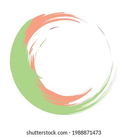 Grungy, grunge, textured circle, Circular splash effect. Paintbrush, brushstroke vector. Ink, fluid, and liquid stain, splash effect