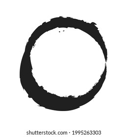 Grungy, grunge, textured circle, Circular splash effect. Paintbrush, brushstroke vector. Ink, fluid, and liquid stain, splash effect