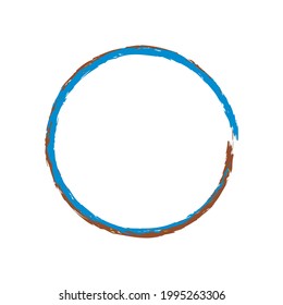 Grungy, grunge, textured circle, Circular splash effect. Paintbrush, brushstroke vector. Ink, fluid, and liquid stain, splash effect