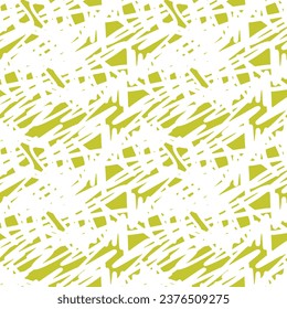 La Mano Grunguesa Dibujó Una Textura De Patrón Sin Marea. Verde y Blanco.