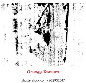Grungy hand made texture over white background. Elements for your work and design. Eps10
