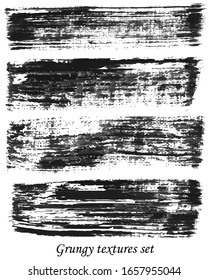 grungy hand made vector design elements set. Textures, borders, stroke brushes for your designs. Elements for your work. Eps10