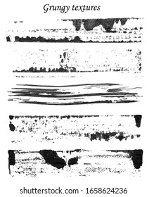 grungy hand made vector design elements set. Textures, borders, stroke brushes for your designs. Elements for your work. Eps10