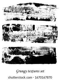 grungy hand made vector design elements set. Textures, borders, stroke brushes for your designs. Elements for your work. Eps10