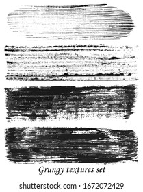 grungy hand made vector design elements set. Textures, borders, stroke brushes for your designs. Elements for your work. Eps10