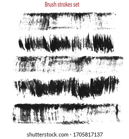 graue, handgefertigte Vektorillustration Design Elemente Set. Texturen, Ränder, Strichbürsten für Ihre Designs. Elemente für Ihre Arbeit. EPS10