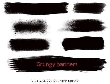 grungy hand made vector design elements set. Textures, borders, stroke brushes for your designs. Elements for your work. Eps10