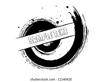 Grungy Ink splatter text frame/banner for your text