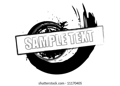 Grungy Ink splatter text frame/banner for your text