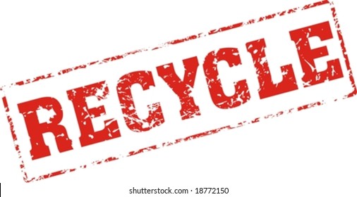 Grungy ink stamp, vector format very easy to edit