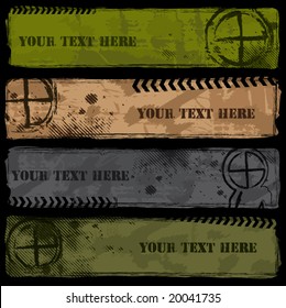 Grungy Military Banner