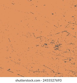 A grungy orange retro texture. Aged scratched background.