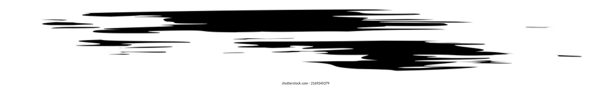 Pincel de pintura grueso, forma de efecto de trazo de pincel, elemento