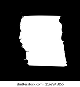 Grungy paint brush, brush stroke effect shape, element