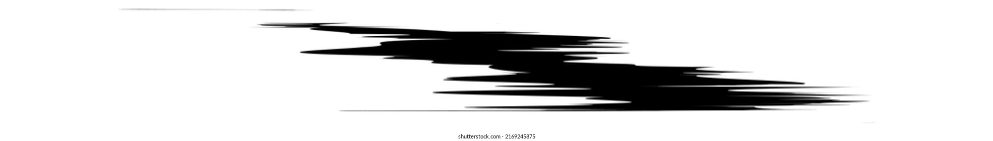 Grungy paint brush, brush stroke effect shape, element