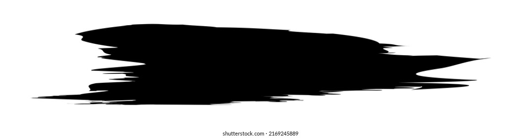 Pincel de pintura grueso, forma de efecto de trazo de pincel, elemento
