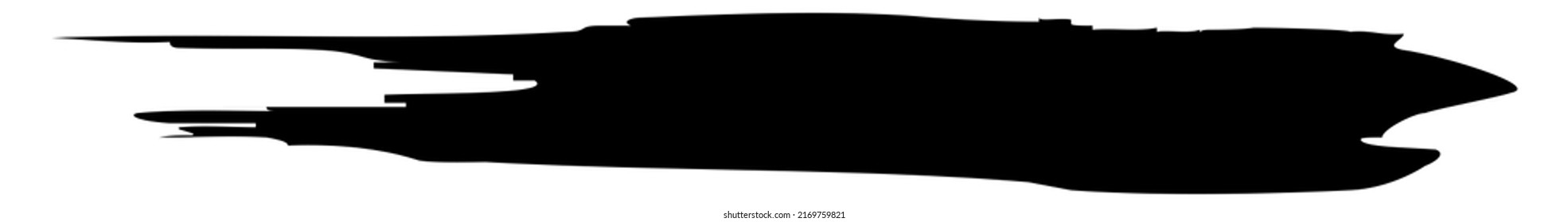 Pincel de pintura grueso, forma de efecto de trazo de pincel, elemento