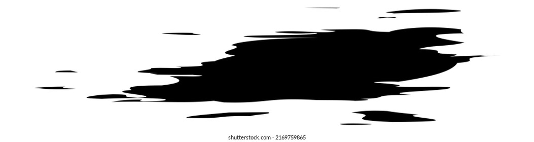 Pincel de pintura grueso, forma de efecto de trazo de pincel, elemento
