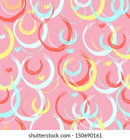 Grungy pastel seamless pattern