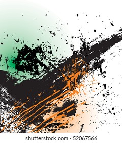 grungy plaint or ink splatter background in vector format, vector illustration
