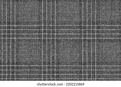 textura de tela antigua con raspones grises de traje clásico de lana para hombres, pañuelo de plumas, franjas grises claras en gris oscuro, adorno sin soldadura de gingham a cuadros para manteles de manteles de manteles de plástico camisas vestidas de lona cama