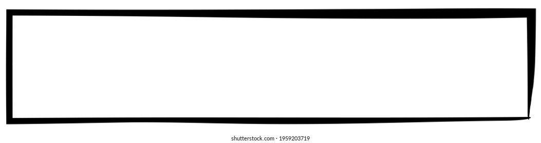 Grungy rectangular frame, border, plaque outline