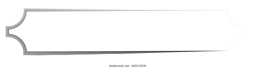 Grungy rectangular frame, border, plaque outline