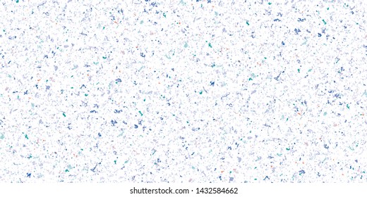 Grungy recycled speckled elements natural terrazzo camouflage textured surface. Grunge.  Gravel.

Blue, Purple, Teal, Pink.  Seamless Repeat Vector Pattern Swatch.  From "Summer Bright" Collection.