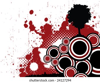 Grungy Red Background