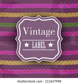 Grungy retro background with colorful lines and copy space for your text. EPS 10. Vector illustration.