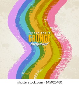 Grungy retro background with copyspace for your text