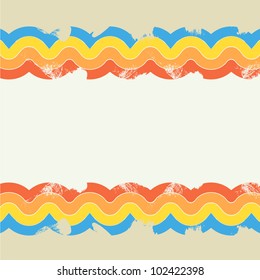 Grungy retro background with space for your text