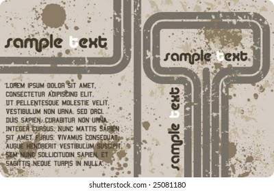 grungy retro vector background with space for text