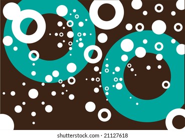 grungy retro vector circle design background