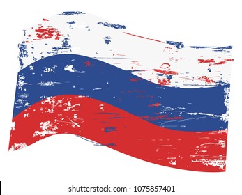 grungy russia flag background
